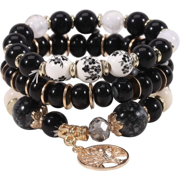 New Bohemian Bracelets for Women Stretch Multilayer Colorful Beads Brace… - Picture 8 of 9